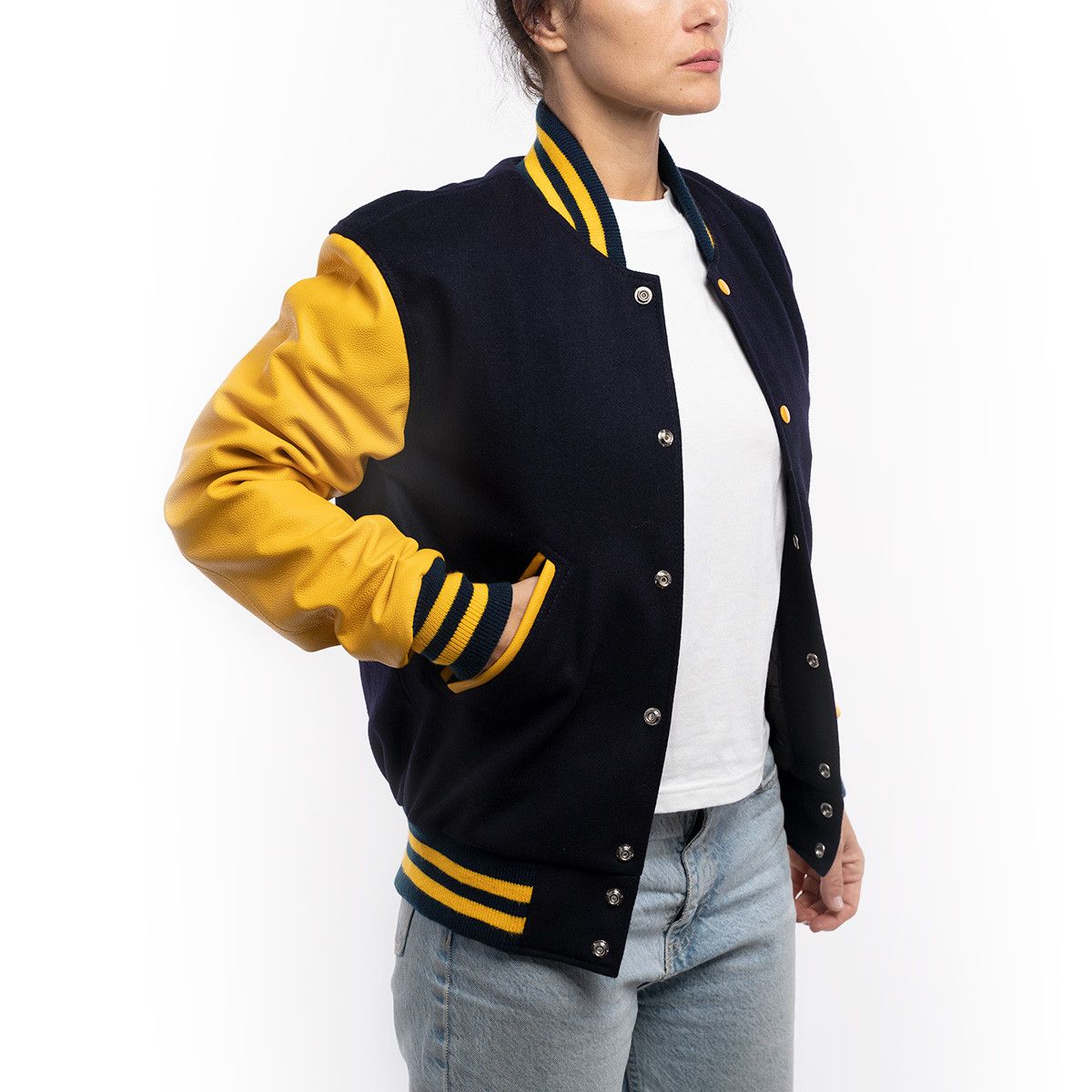 Citrus Zest Letterman Lady's Jacket