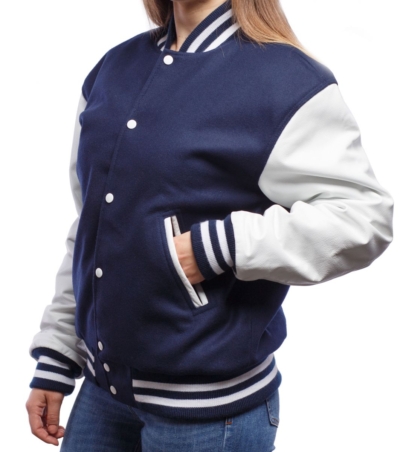 Regal Blue & White Varsity Jacket