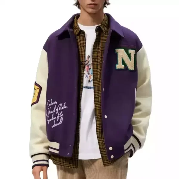 Classic Men's Wool Varsity letterman style college Jacket