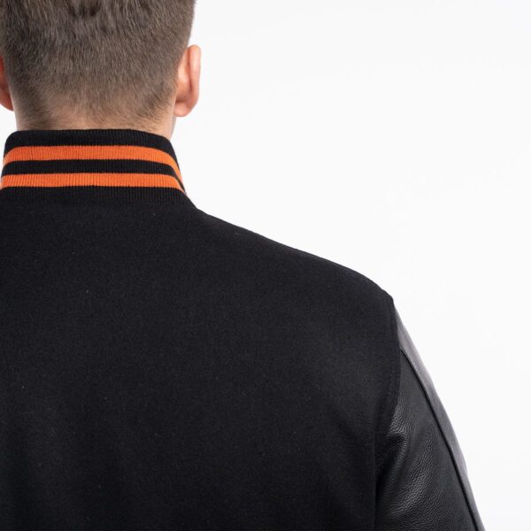 Classic Style, Orange Lines -Varsity jacket