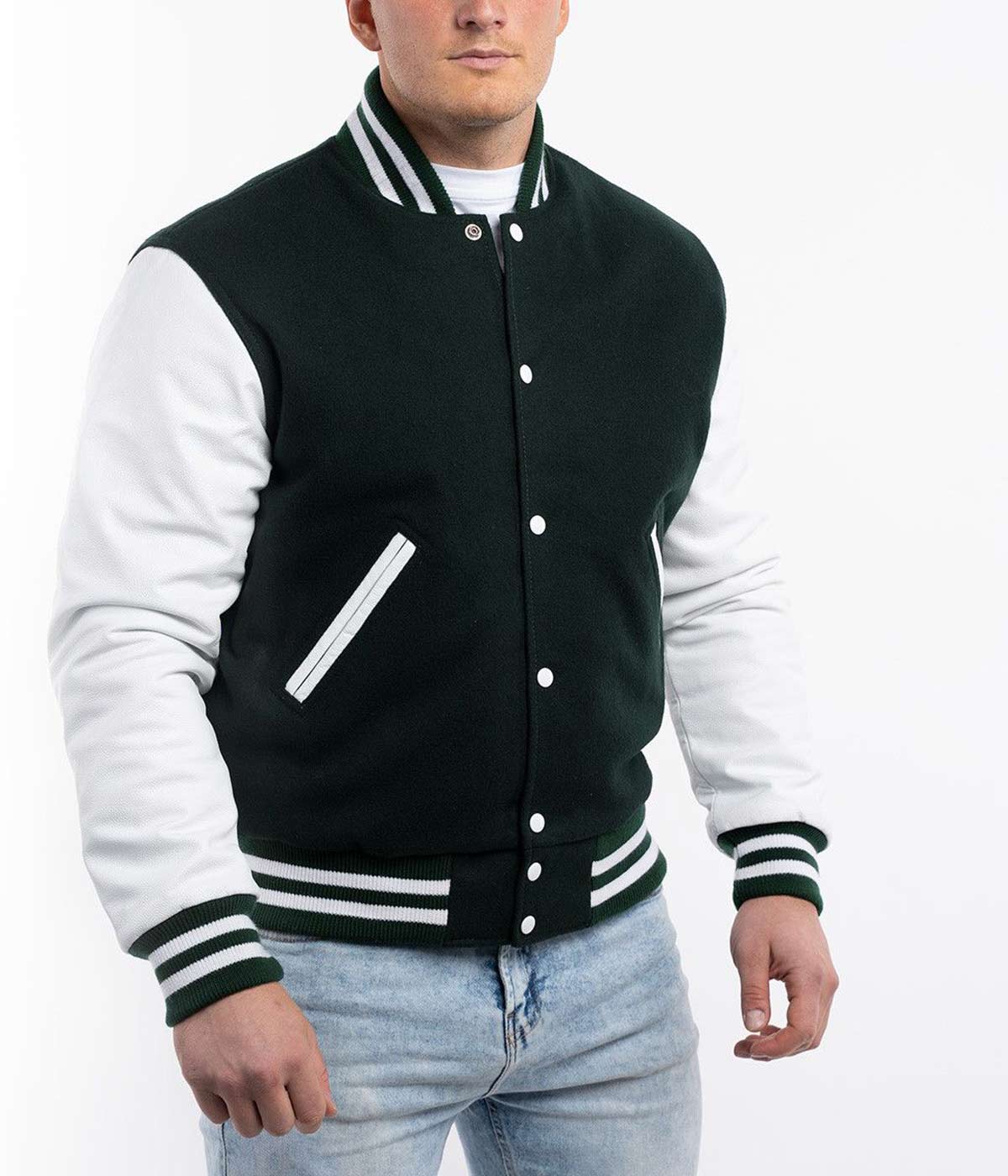 Varsity Jacket Dartmouth Green Wool