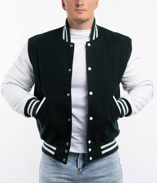 Varsity Jacket Dartmouth Green Wool