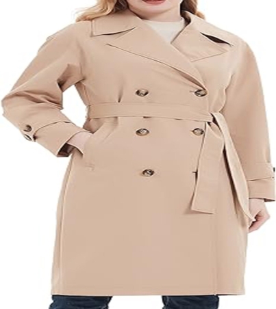 Double-Breasted Trench Coat: Spring and Fall Fashion