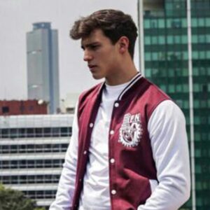 Athletic varsity jacket