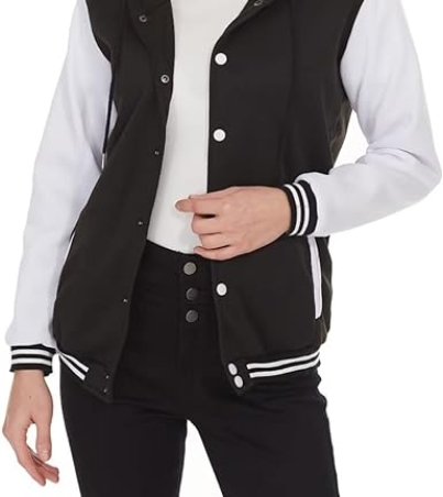 Women's Sporty Letterman Jacket