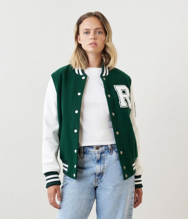 Vintage-Style Women's Letterman Jacket