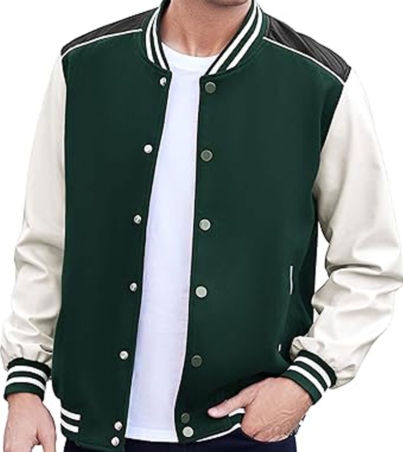 Retro Style Men's Baseball Varsity Jacket