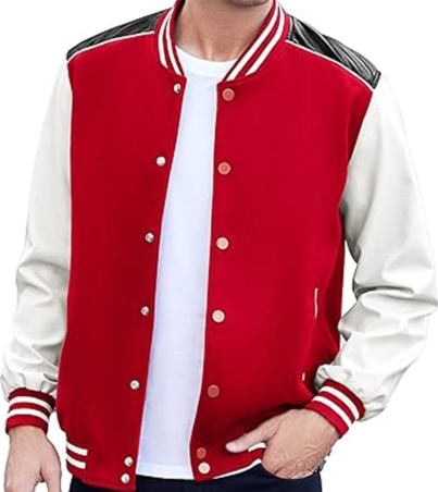 Urban Classic Men's Varsity Bomber Jacket