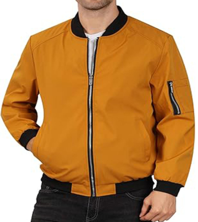 Yellow Varsity Outerwear with Coat