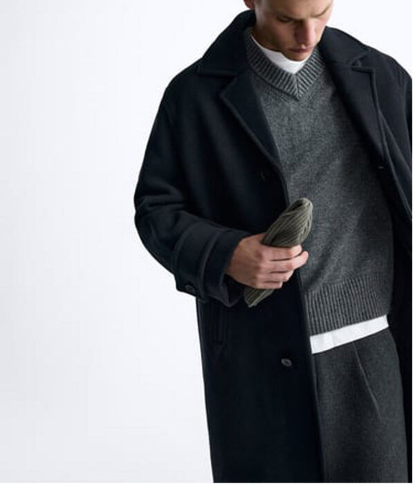 Varsity Jacket Wool Oversize Coats