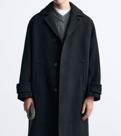 Varsity Jacket Wool Oversize Coats