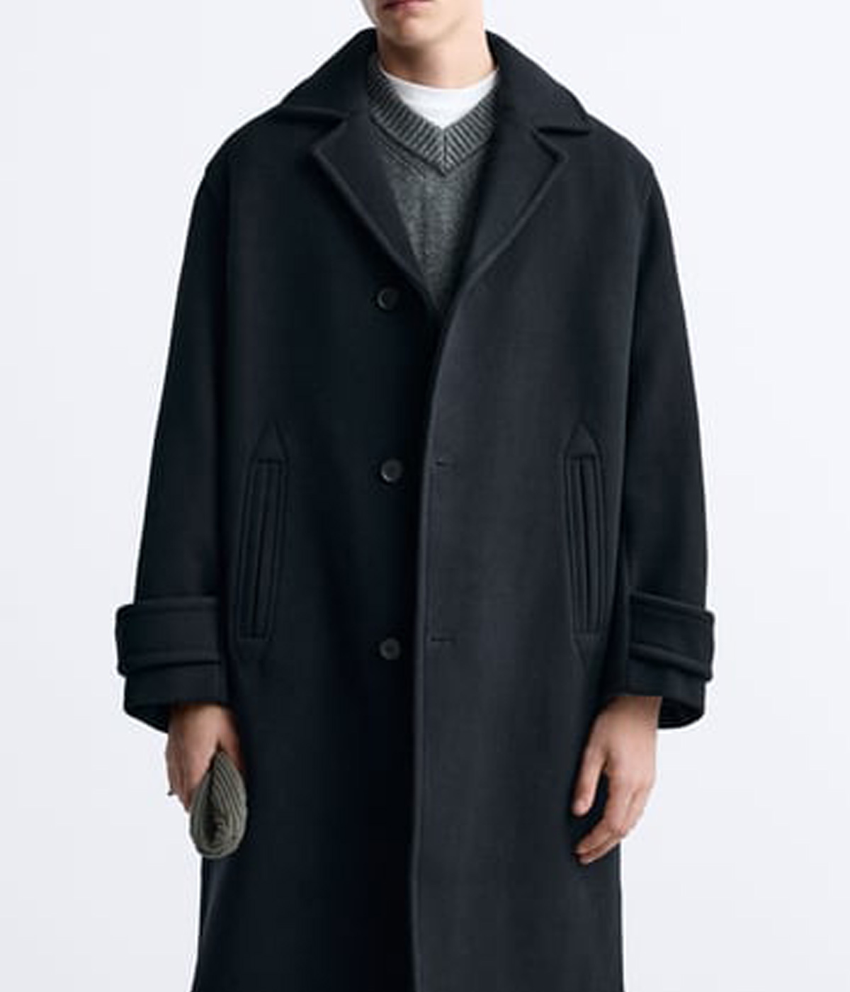 Varsity Jacket Wool Oversize Coats