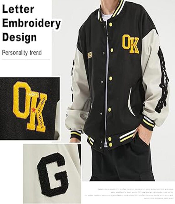 Unisex Streetwear Varsity Jacket Coats