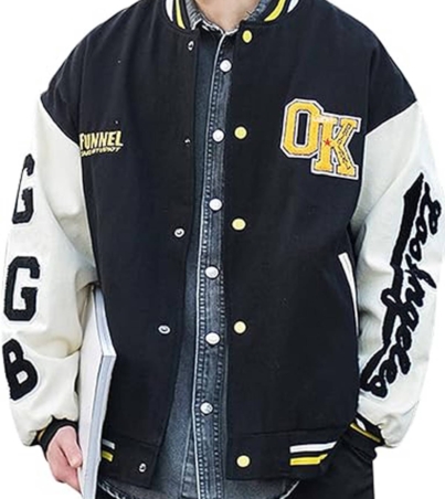 Designer Men's Quilted Baseball Varsity Jacket