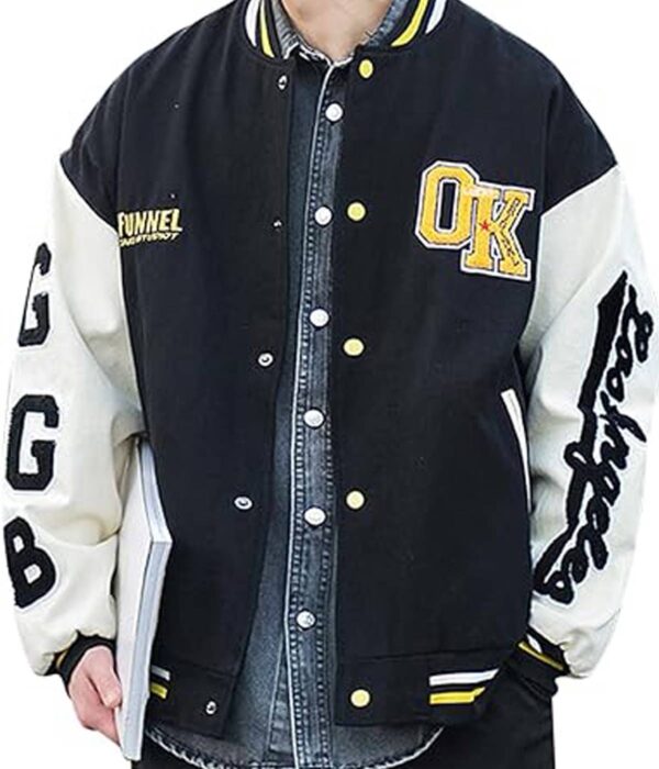 Designer Men's Quilted Baseball Varsity Jacket