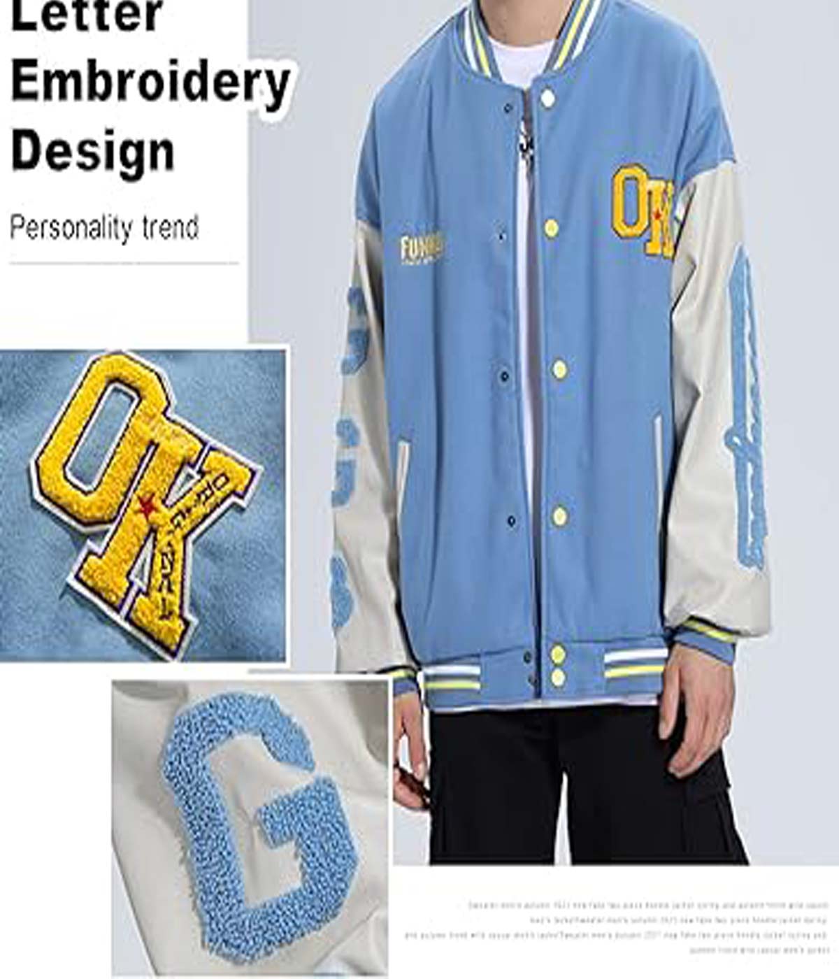 Varsity Jacket Baseball Bomber Vintage Style