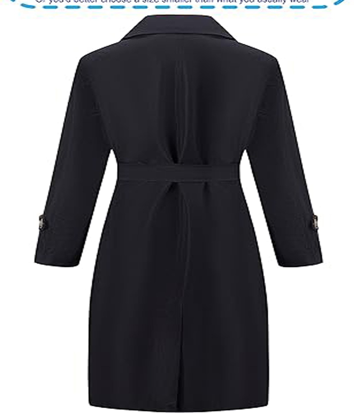 Loose Oversized Water-Resistant Long Coat with Belt