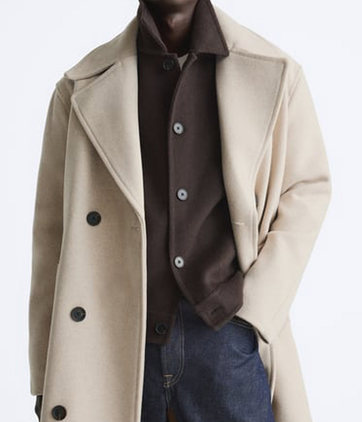 Varsity Jacket Wool Blended Coat