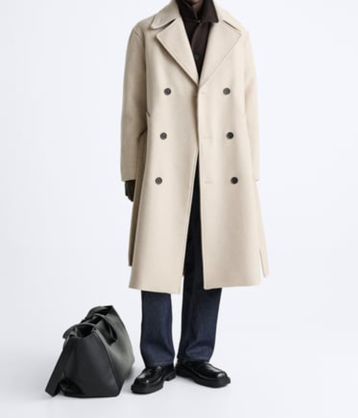 Varsity Jacket Wool Blended Coat