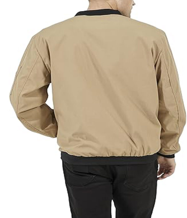 Varsity Jacket Men's Dark Khaki Lightweight