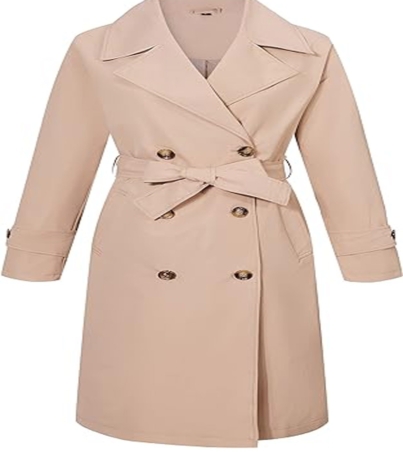 Double-Breasted Trench Coat: Spring and Fall Fashion