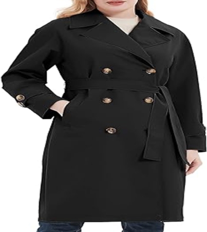 Loose Oversized Water-Resistant Long Coat with Belt