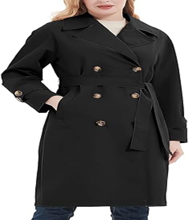 Loose Oversized Water-Resistant Long Coat with Belt