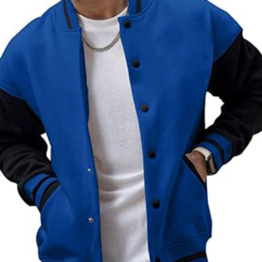 Men's Luxury Light Baseball Varsity Jacket