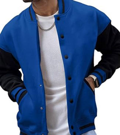 Men's Luxury Light Baseball Varsity Jacket