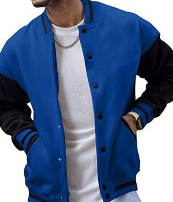 Men's Luxury Light Baseball Varsity Jacket