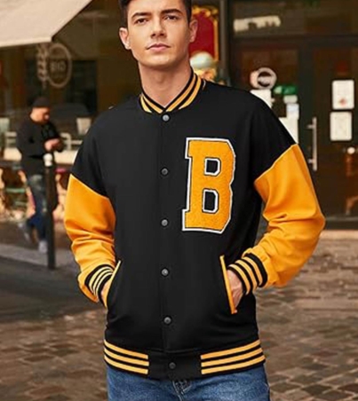 Men's Varsity Jacket Wool Baseball Fit