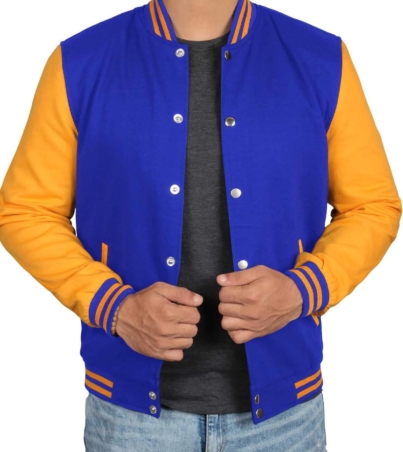 Professional Varsity Jacket Men Bomber Fleece Baseball