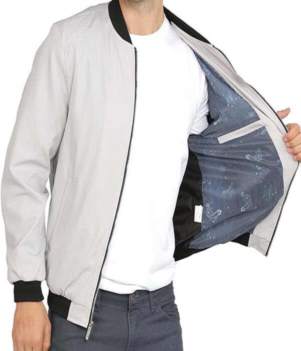 Stylish Grey Men's Jacket from Varsity