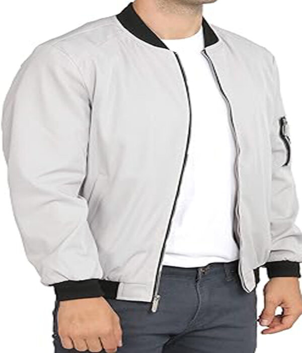 Stylish Grey Men's Jacket from Varsity