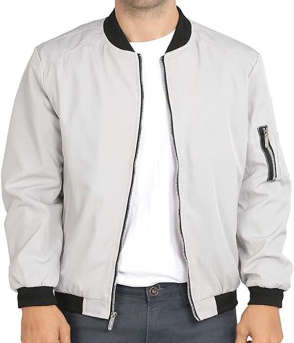 Stylish Grey Men's Jacket from Varsity