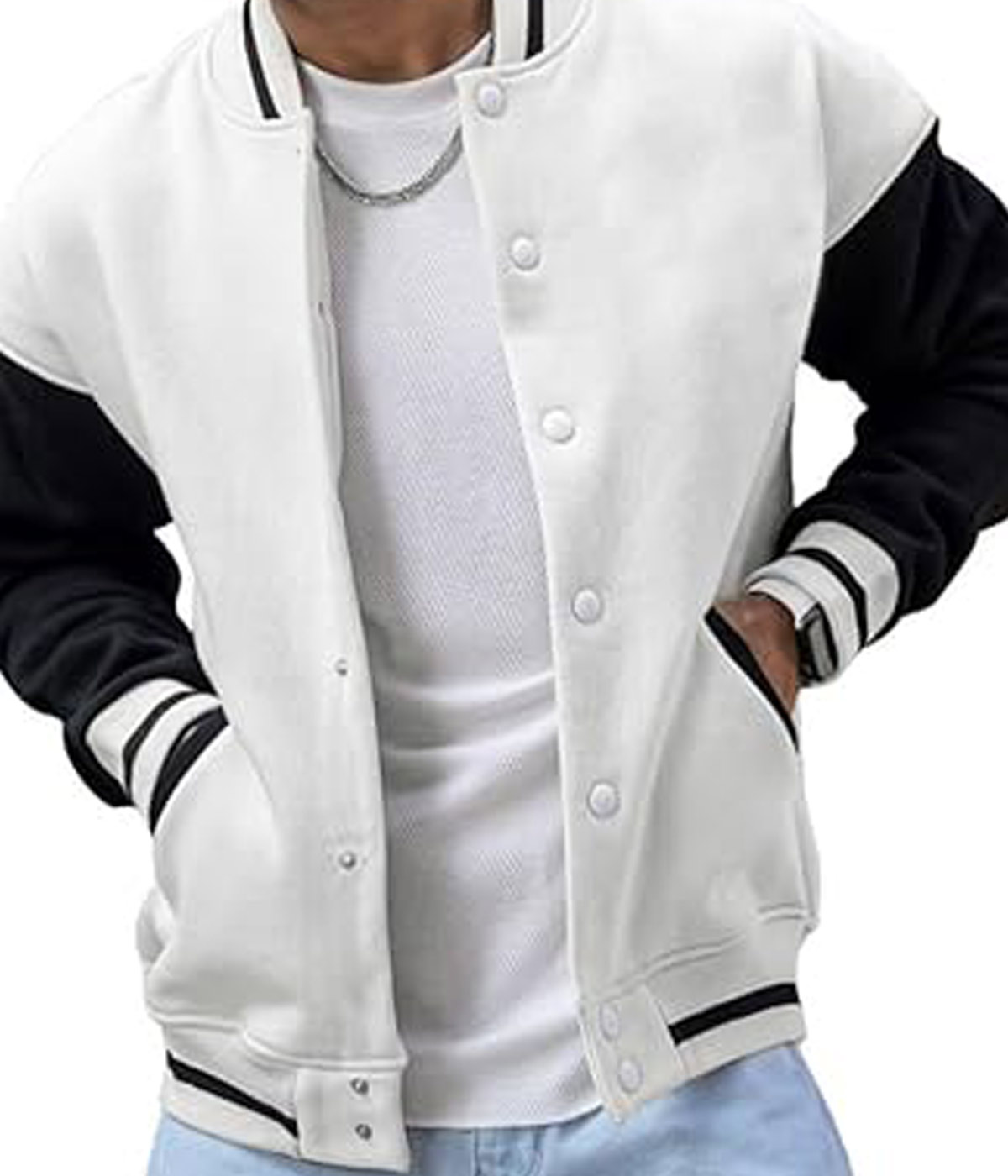 Varsity Jacket Letterman Slim Fitting Bomber