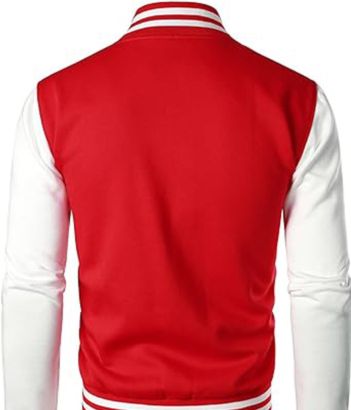 Cotton Blend Wool Varsity Baseball Jacket