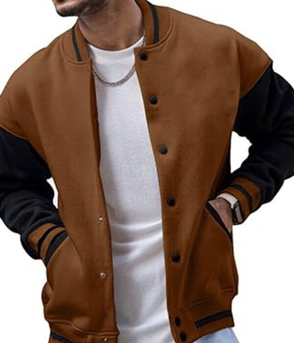 Great Fit Men's Bomber Varsity Jacket