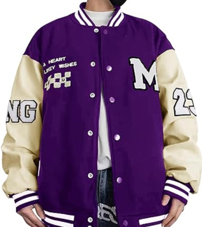 Streetwear Baseball Bomber Varsity Jacket